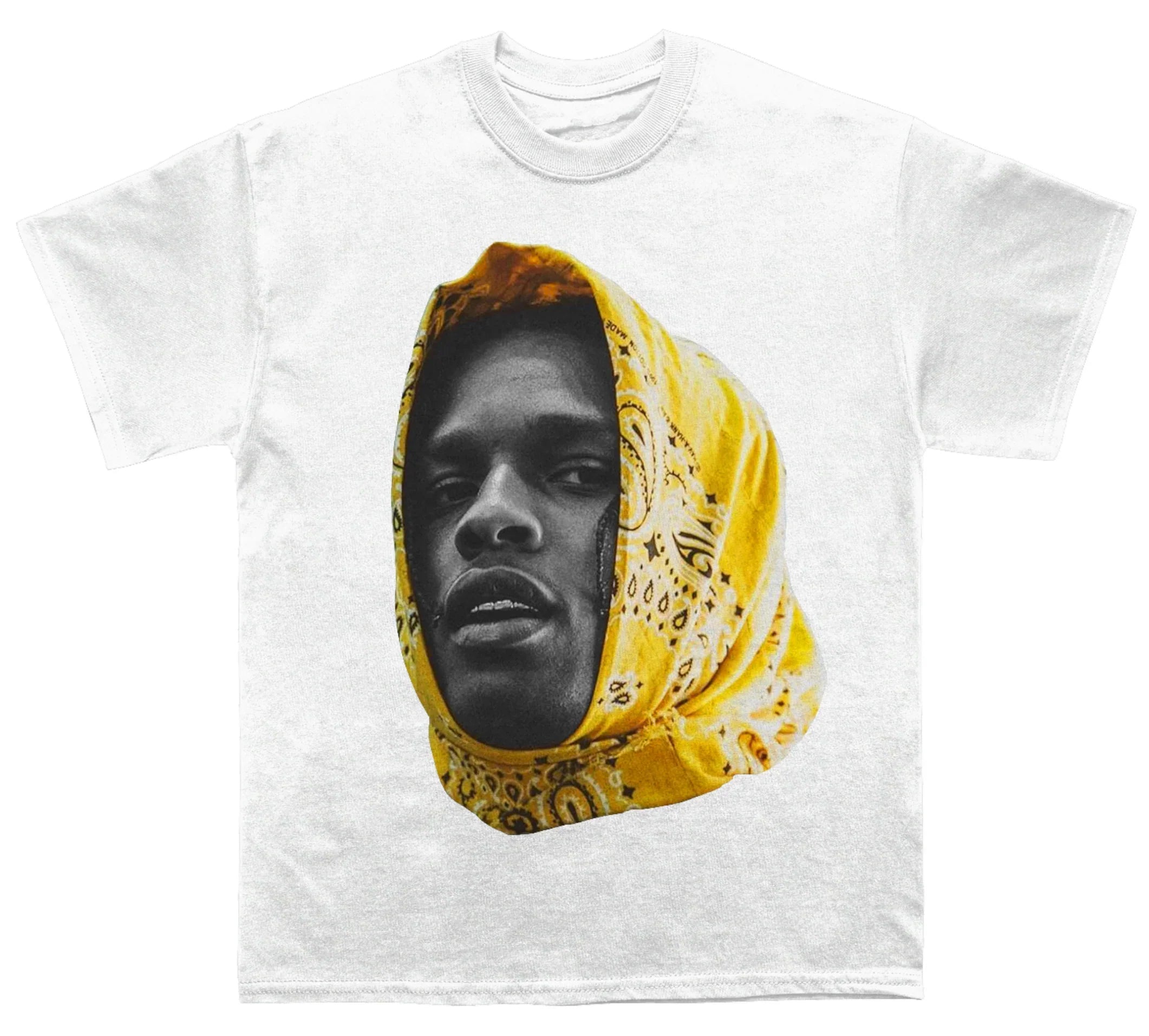 Asap Rocky "Babushka" Face TEE Hoodie, Sweatshirt | CoreVibeTees.com (Image 2)
