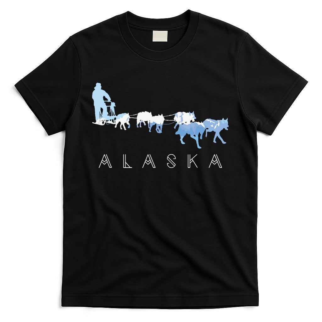 Alaska Sled Dogs Mushing Sled Dog Team Snow Mountain Scene T-Shirt Hoodie, Sweatshirt | CoreVibeTees.com