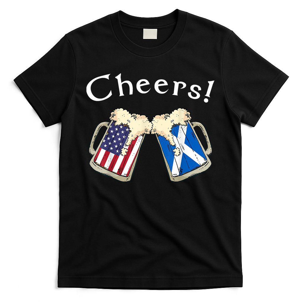 American Scottish Patriot US Flag Beer Drinks Scotland Grown T-Shirt Hoodie, Sweatshirt | CoreVibeTees.com