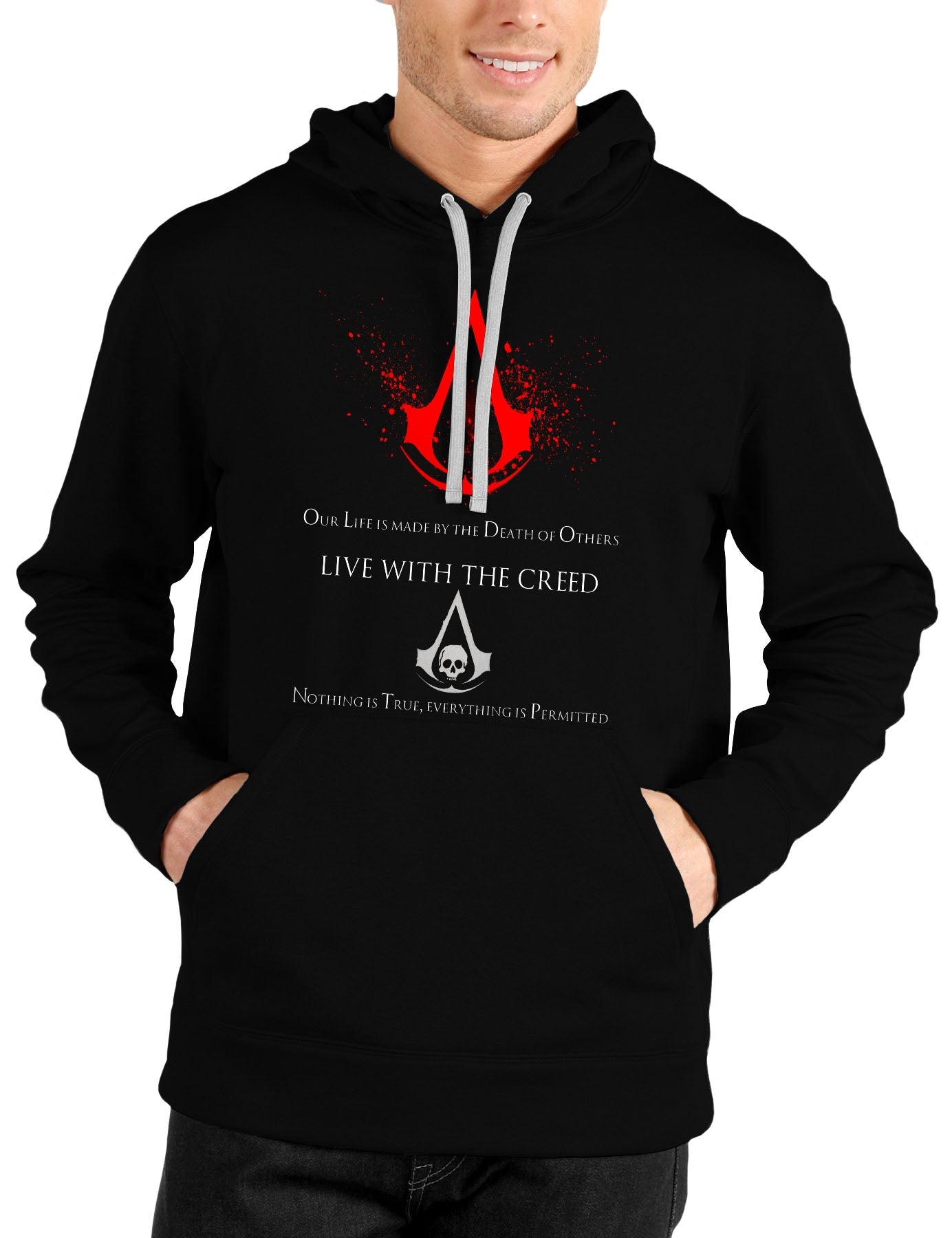 Assassinâ€™s Creed Black Hoodie Style001 T-Shirts, Sweatshirt | CoreVibeTees.com