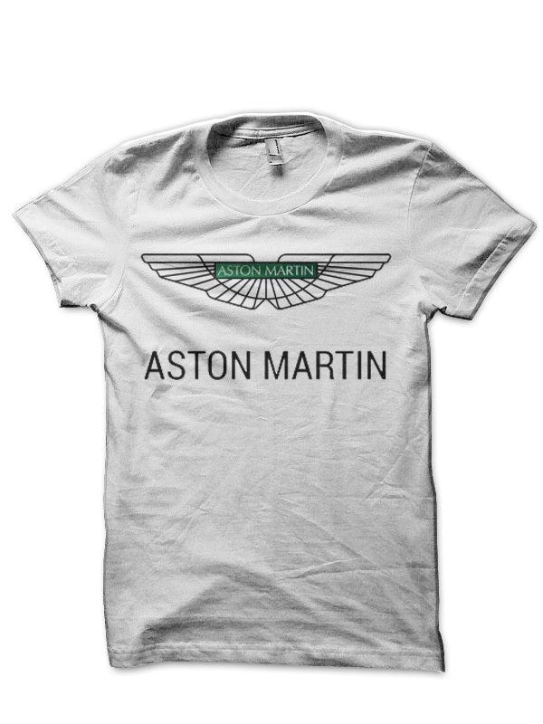 Aston Martin White T-Shirt Hoodie, Sweatshirt | CoreVibeTees.com