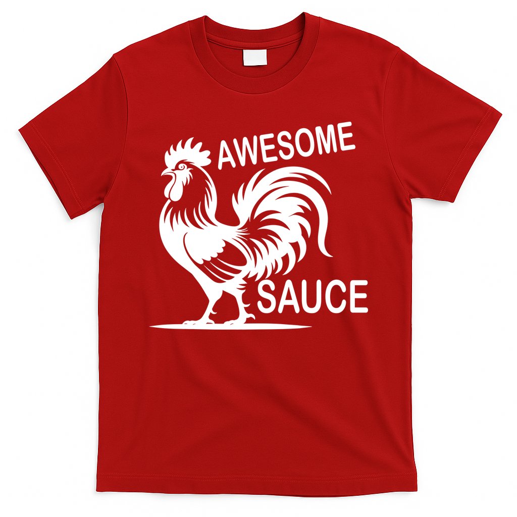 Awesome Sauce With Picture Of Rooster T-Shirt Hoodie, Sweatshirt | CoreVibeTees.com