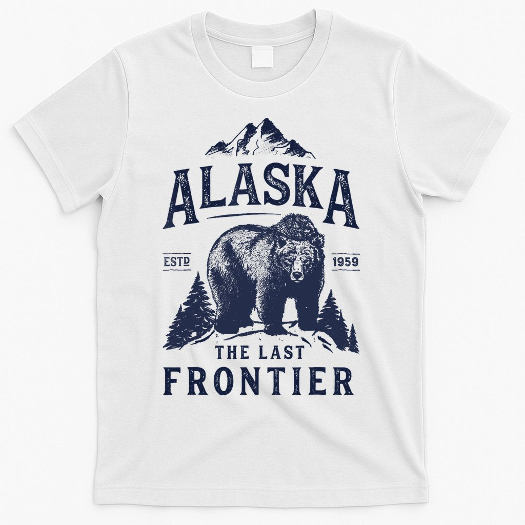 Alaska T The Last Frontier Bear Home Gifts T-Shirt Hoodie, Sweatshirt | CoreVibeTees.com