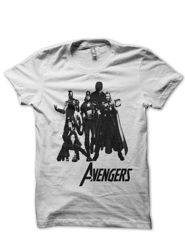 Avengers White Tee Style001 Hoodie, Sweatshirt | CoreVibeTees.com