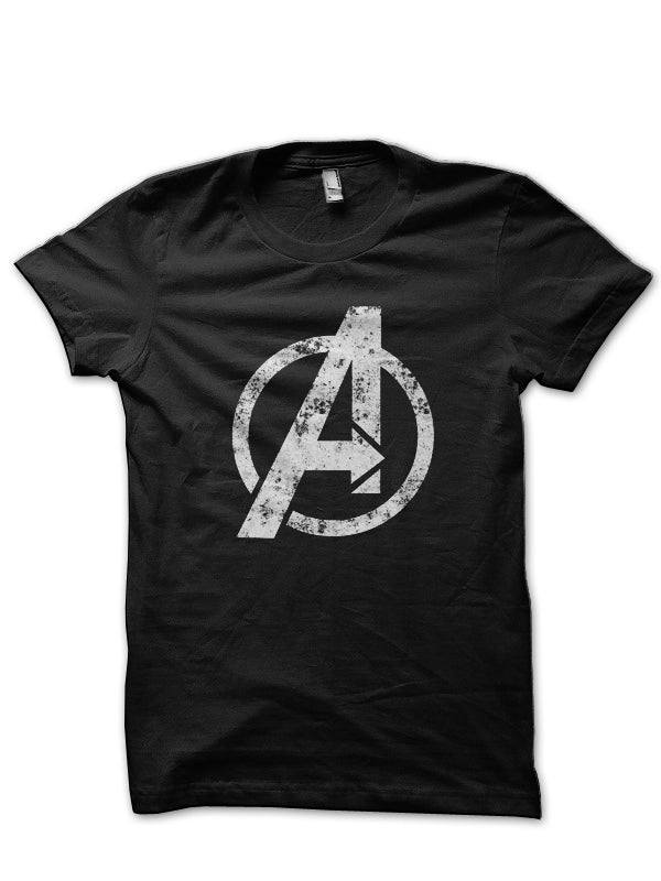 Avengers Logo Black T-Shirt Style001 Hoodie, Sweatshirt | CoreVibeTees.com
