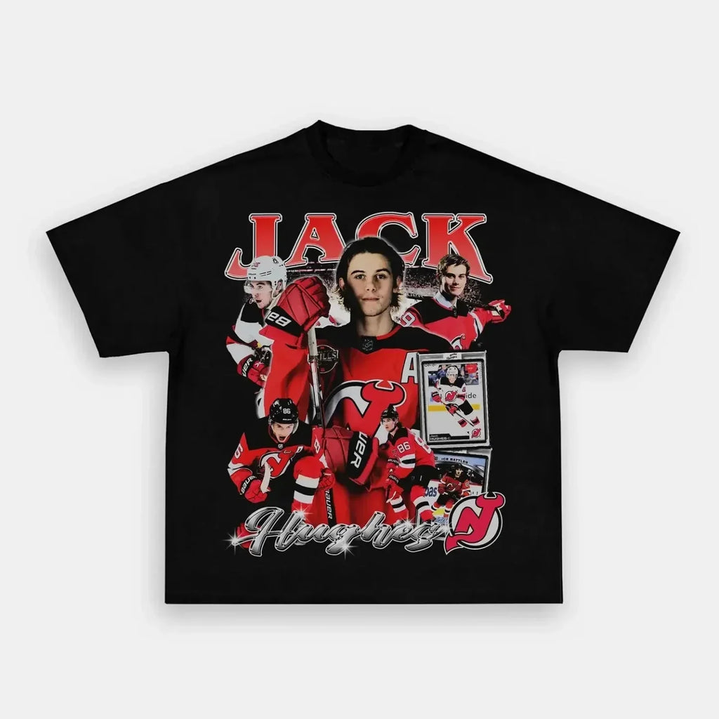 Jack Hughes TEE Hoodie, Sweatshirt | CoreVibeTees.com (Image 1)