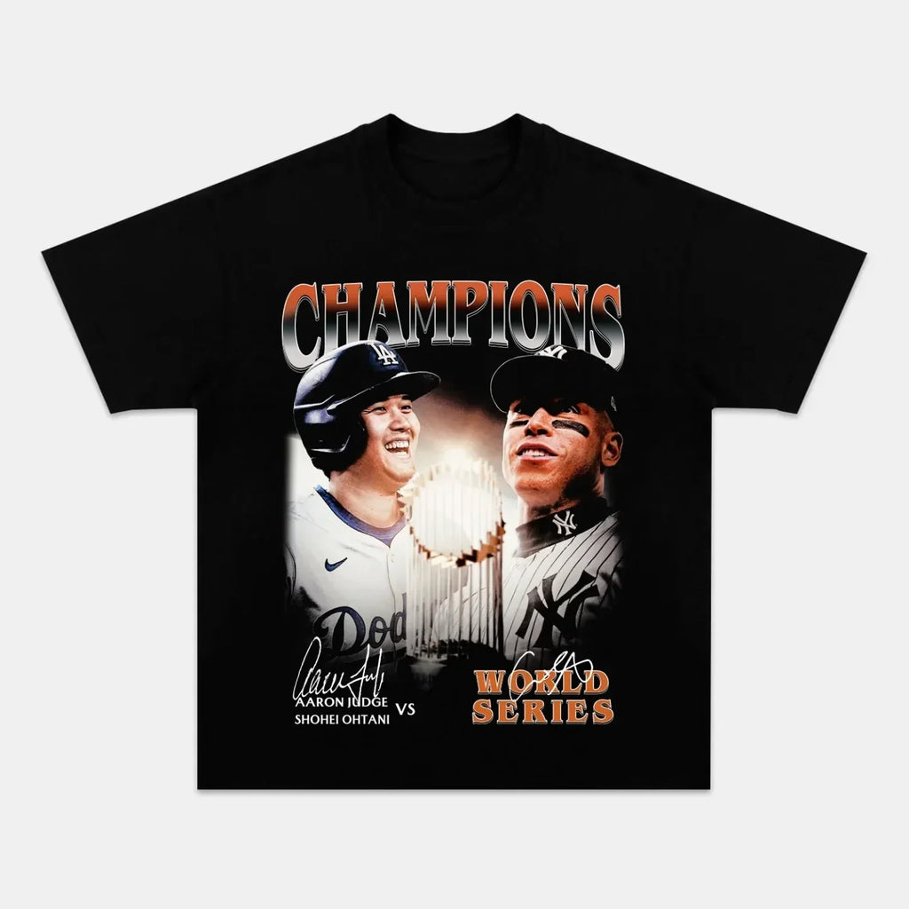 Aaron Judge Vs Shohei Ohtani TEE Hoodie, Sweatshirt | CoreVibeTees.com (Image 1)