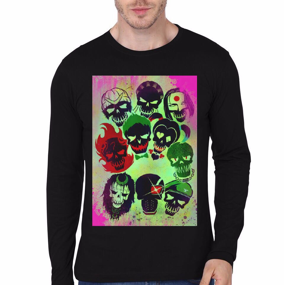 Suicide Squad Black Full Sleeve T-Shirt Style001 Hoodie, Sweatshirt | CoreVibeTees.com