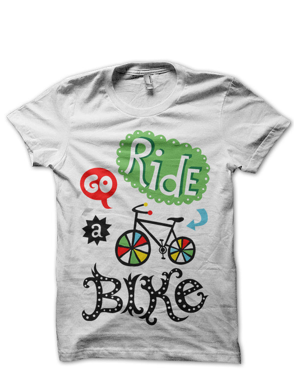 Bike White Tee Hoodie, Sweatshirt | CoreVibeTees.com