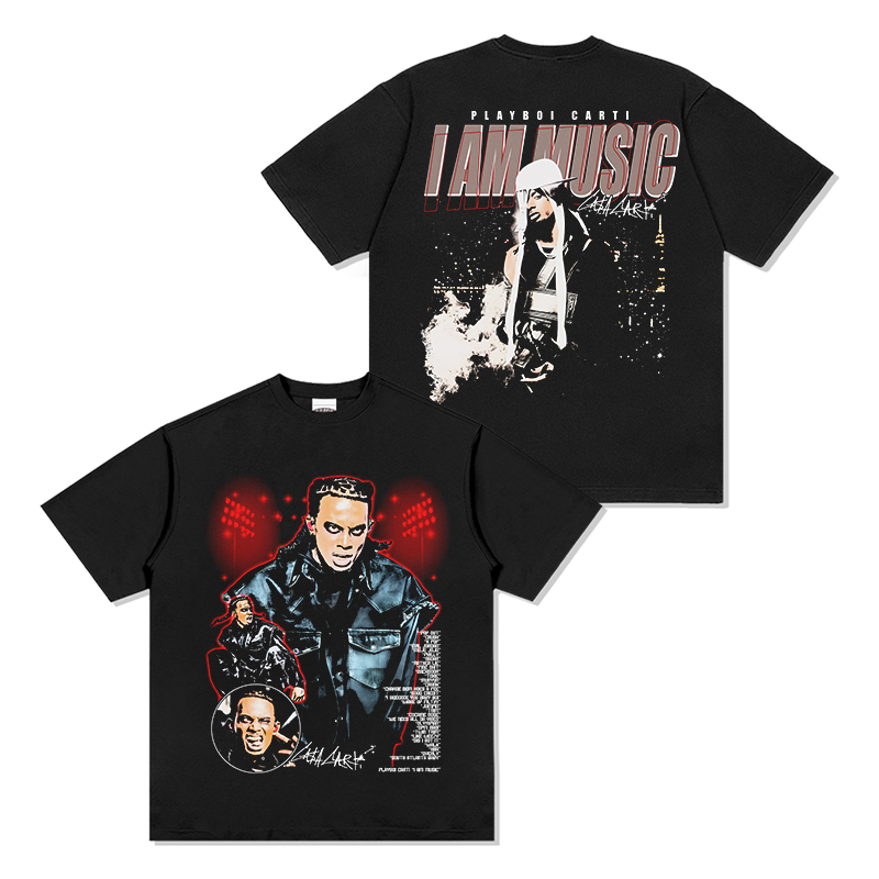 Playboi Carti "I Am Music" Tee Style006 Hoodie, Sweatshirt | CoreVibeTees.com (Image 1)