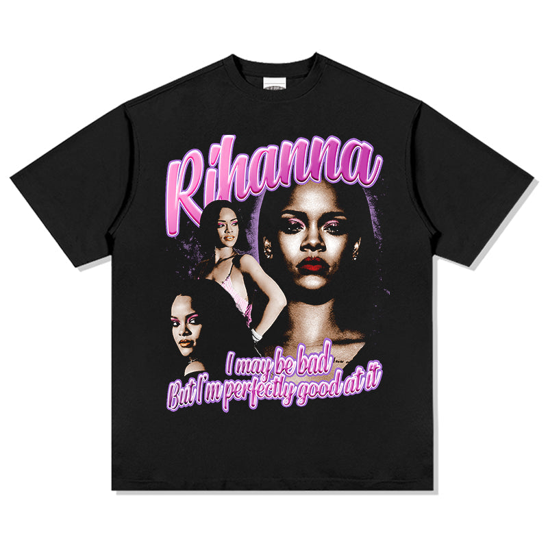 I may be bad but I'm perfectly good at it By Rihanna Tee Hoodie, Sweatshirt | CoreVibeTees.com (Image 1)