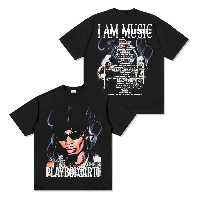Playboi Carti "I Am Music" Tee Style005 Hoodie, Sweatshirt | CoreVibeTees.com (Image 1)