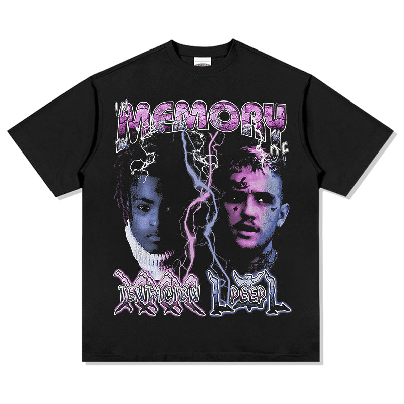 Memory By Xxxtentacion & Lil Peep Tee Hoodie, Sweatshirt | CoreVibeTees.com (Image 1)