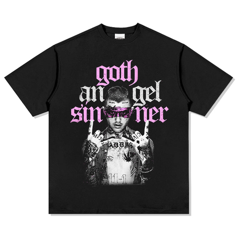 Goth Angel Sinner By Lil Peep Tee Hoodie, Sweatshirt | CoreVibeTees.com (Image 1)