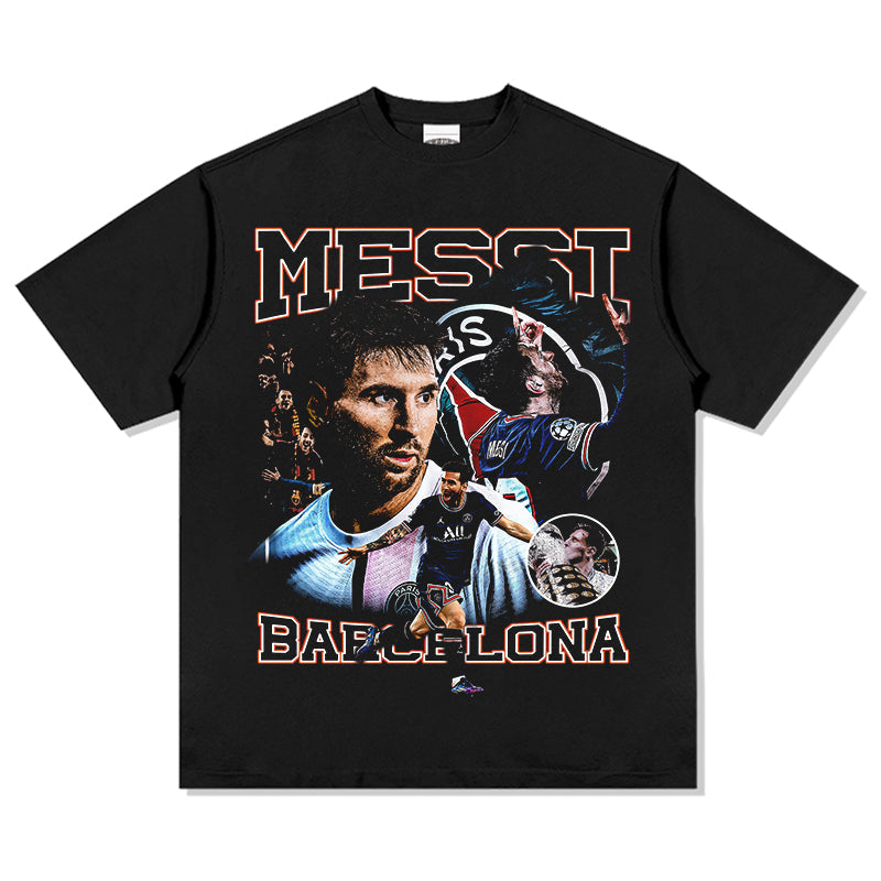 Messi "Barcelona" Tee Hoodie, Sweatshirt | CoreVibeTees.com (Image 1)