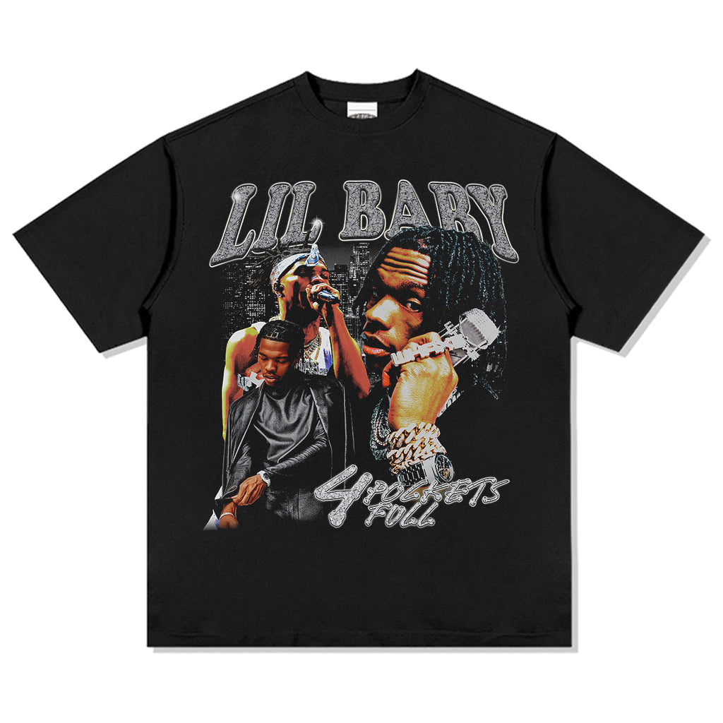 4 Pockets Full By Lil Baby Tee Hoodie, Sweatshirt | CoreVibeTees.com (Image 1)