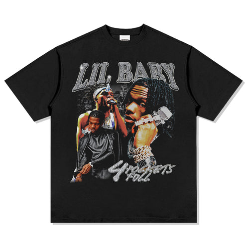 4 Pockets Full By Lil Baby Tee Hoodie, Sweatshirt | CoreVibeTees.com (Image 1)