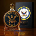 US Navy 250th Anniversary Commemorative Whiskey Bottle