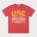 USC Women's Basketball 2025 Big Ten Champs Heavyweight Tee Hoodie, Sweatshirt | CoreVibeTees.com
