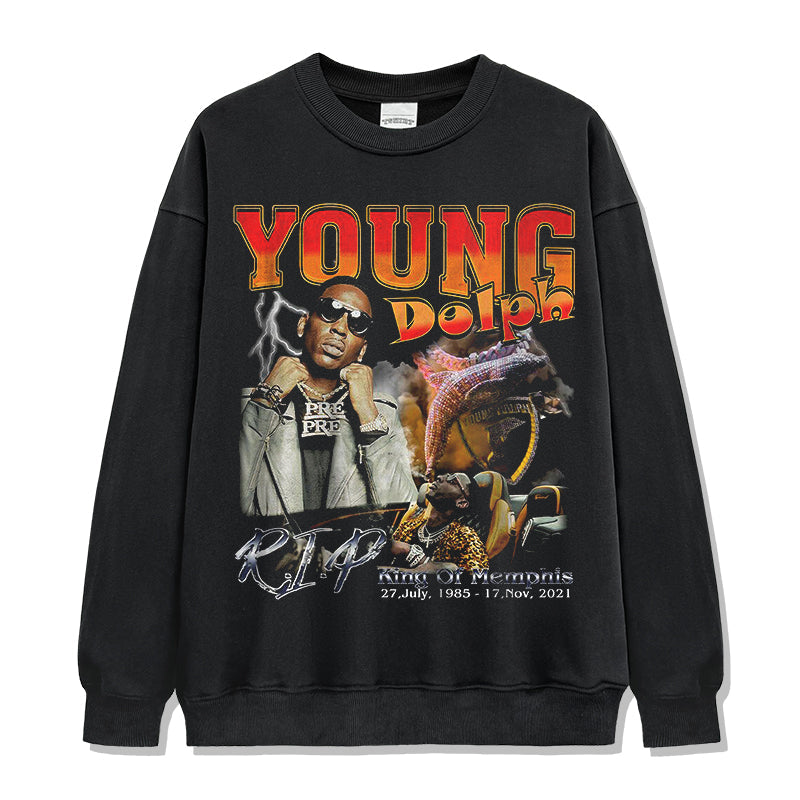 Young Dolph Sweatshirt Style001 T-Shirts, Hoodie | CoreVibeTees.com (Image 1)