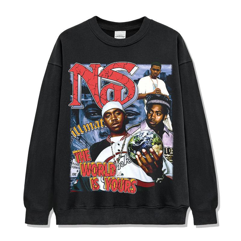 The World Is Yours By Nas Sweatshirt T-Shirts, Hoodie | CoreVibeTees.com (Image 1)