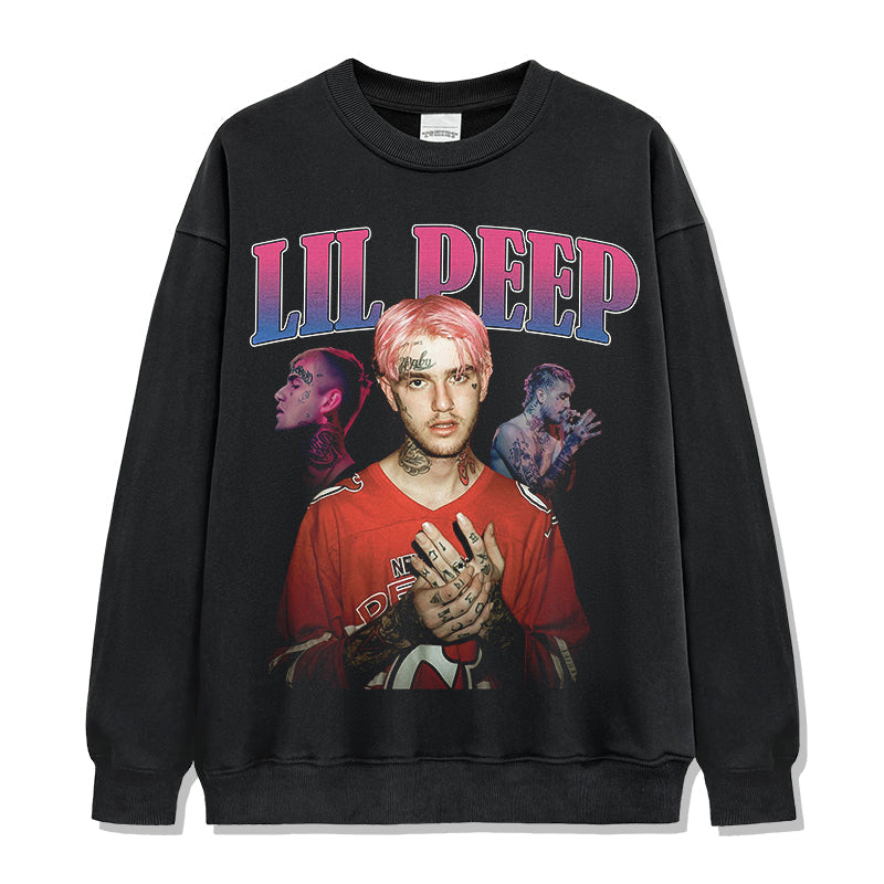 Lil Peep Sweatshirt Style001 T-Shirts, Hoodie | CoreVibeTees.com (Image 1)