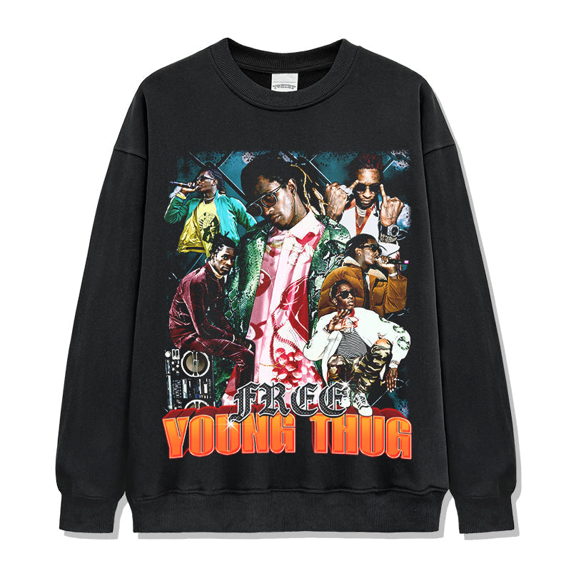 Young Thug Sweatshirt Style002 T-Shirts, Hoodie | CoreVibeTees.com (Image 1)