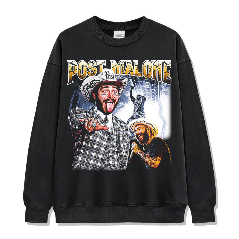 Post Malone Sweatshirt Style004 T-Shirts, Hoodie | CoreVibeTees.com (Image 1)