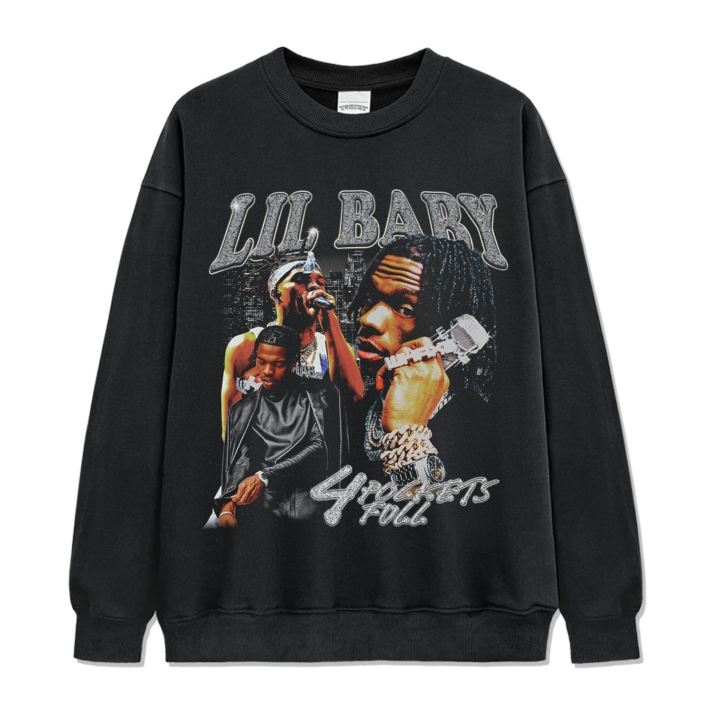 4 Pockets Full By Lil Baby Sweatshirt T-Shirts, Hoodie | CoreVibeTees.com (Image 1)