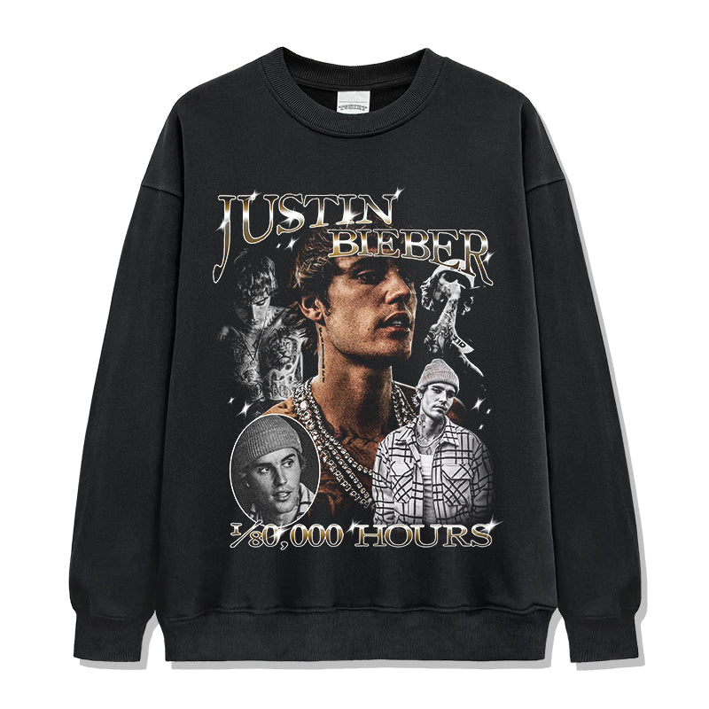 10,000 Hours By Justin Bieber Sweatshirt T-Shirts, Hoodie | CoreVibeTees.com (Image 1)