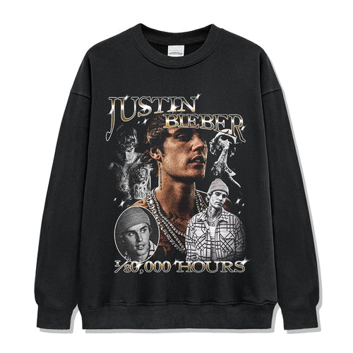 10,000 Hours By Justin Bieber Sweatshirt T-Shirts, Hoodie | CoreVibeTees.com (Image 1)