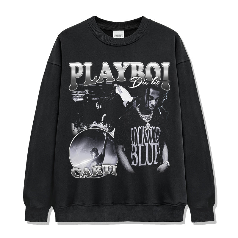 Playboi Carti Sweatshirt Style001 T-Shirts, Hoodie | CoreVibeTees.com (Image 1)