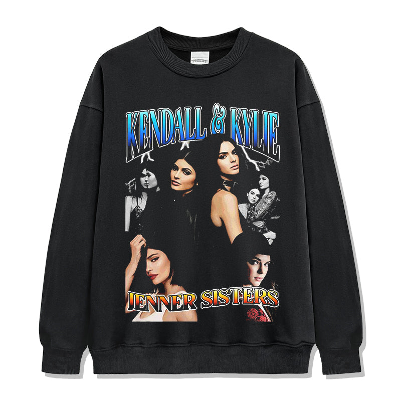 Jenner Sisters By Kendall Jenner Sweatshirt T-Shirts, Hoodie | CoreVibeTees.com (Image 1)