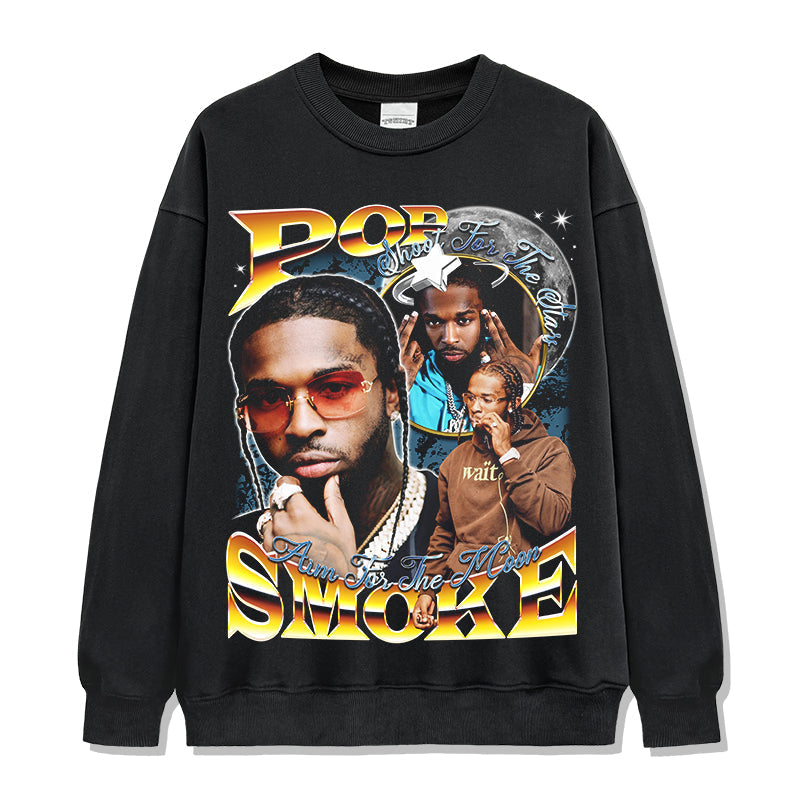 Pop Smoke Sweatshirt Style003 T-Shirts, Hoodie | CoreVibeTees.com (Image 1)