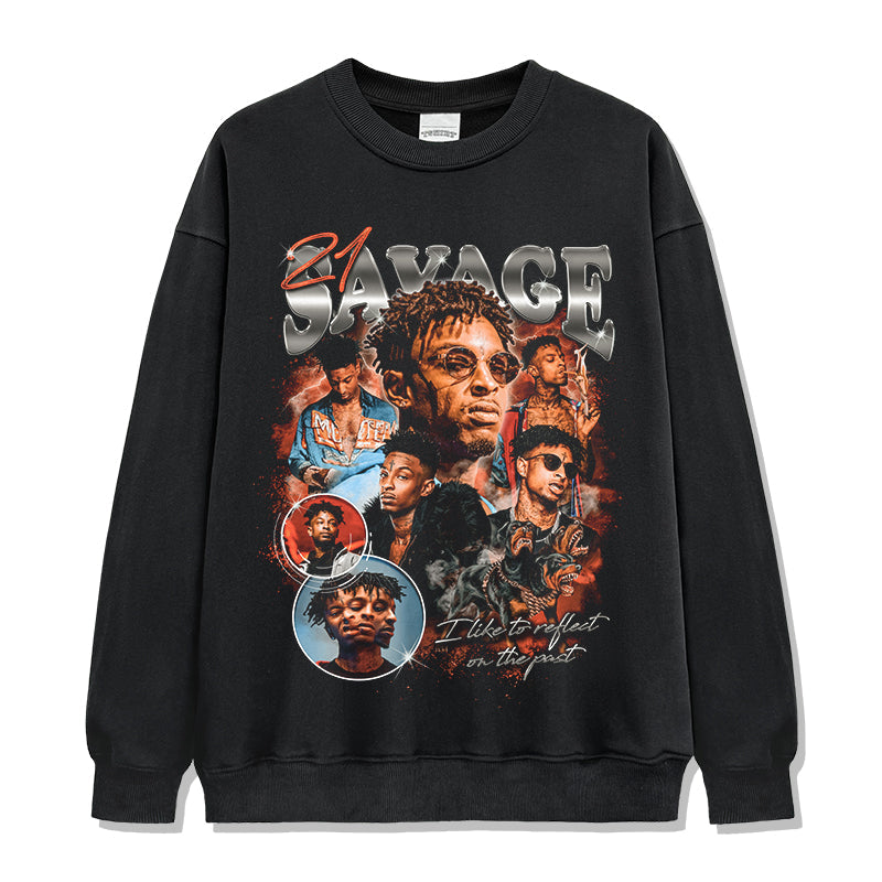 21 Savage Sweatshirt Style004 T-Shirts, Hoodie | CoreVibeTees.com (Image 1)