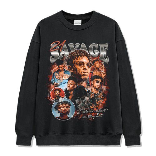 21 Savage Sweatshirt Style004 T-Shirts, Hoodie | CoreVibeTees.com (Image 1)