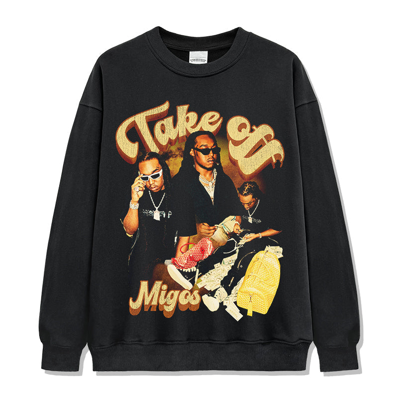 Migos By Takeoff Sweatshirt T-Shirts, Hoodie | CoreVibeTees.com (Image 1)