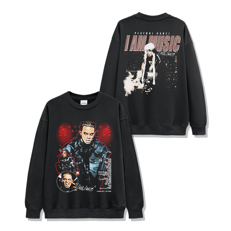 Playboi Carti "I Am Music" Sweatshirt Style006 T-Shirts, Hoodie | CoreVibeTees.com (Image 1)