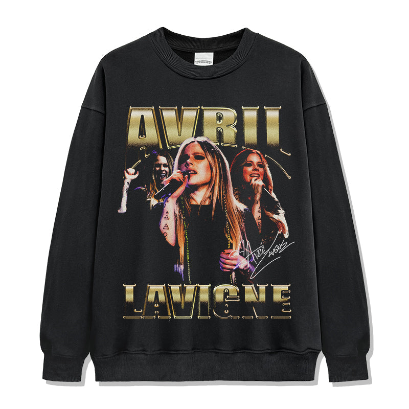 Avril Lavigne Sweatshirt T-Shirts, Hoodie | CoreVibeTees.com (Image 1)