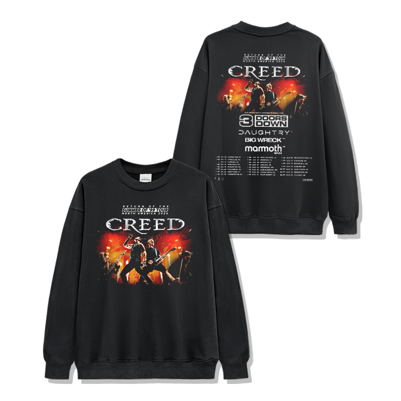 Creed "3 Doors Down" Sweatshirt T-Shirts, Hoodie | CoreVibeTees.com (Image 1)