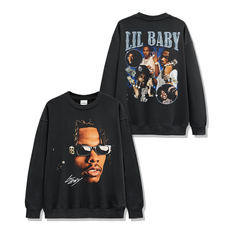 Lil Baby "signature" Sweatshirt T-Shirts, Hoodie | CoreVibeTees.com (Image 1)