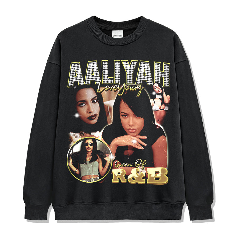 Love Yours By Aaliyah Sweatshirt T-Shirts, Hoodie | CoreVibeTees.com (Image 1)