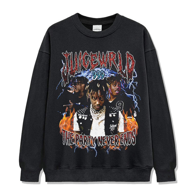 The Party Never Ends By Juice Wrld  Sweatshirt T-Shirts, Hoodie | CoreVibeTees.com (Image 1)