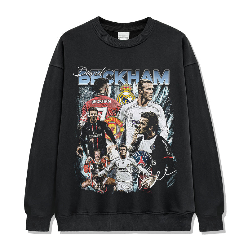David Beckham â€œSignatureâ€ Sweatshirt T-Shirts, Hoodie | CoreVibeTees.com (Image 1)