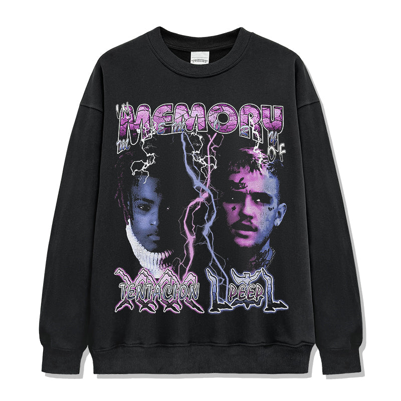 Memory By Xxxtentacion & Lil Peep Sweatshirt T-Shirts, Hoodie | CoreVibeTees.com (Image 1)