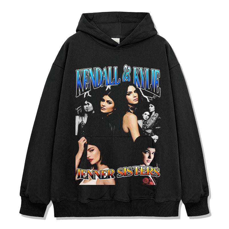 Jenner Sisters By Kendall Jenner Hoodie T-Shirts, Sweatshirt | CoreVibeTees.com (Image 1)