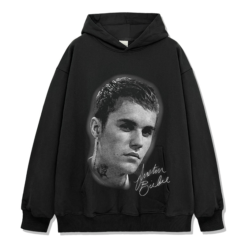 Justin Bieber Signature Hoodie T-Shirts, Sweatshirt | CoreVibeTees.com (Image 1)