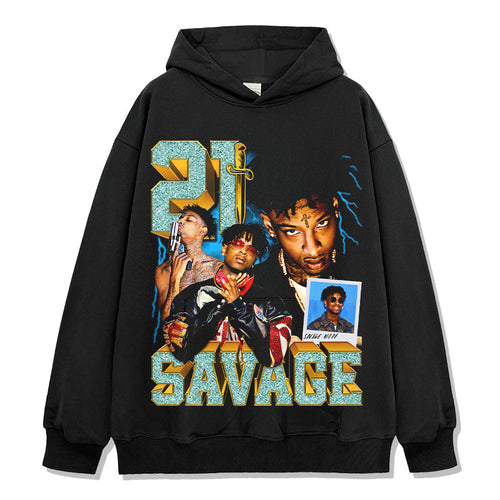 21 Savage Hoodie Style003 T-Shirts, Sweatshirt | CoreVibeTees.com (Image 1)