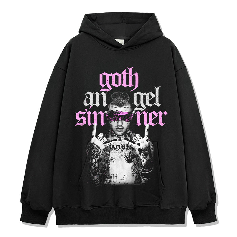 Goth Angel Sinner By Lil Peep Hoodie T-Shirts, Sweatshirt | CoreVibeTees.com (Image 1)