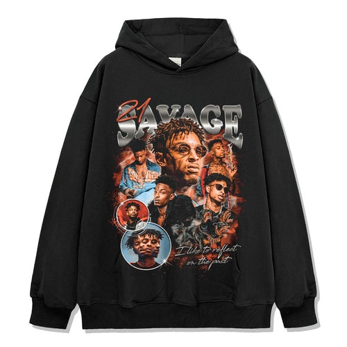 21 Savage Hoodie Style004 T-Shirts, Sweatshirt | CoreVibeTees.com (Image 1)